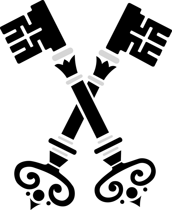 印花矢量圖色彩黑白色徽章標(biāo)記鑰匙免費(fèi)素材