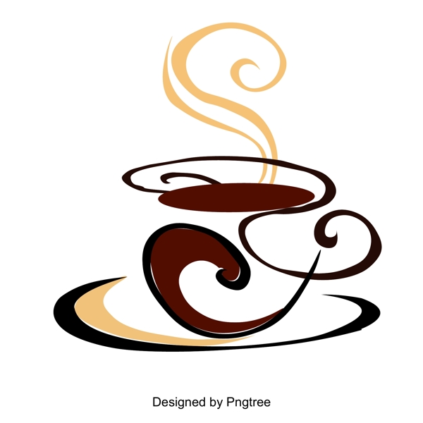 简单的咖啡元素设计