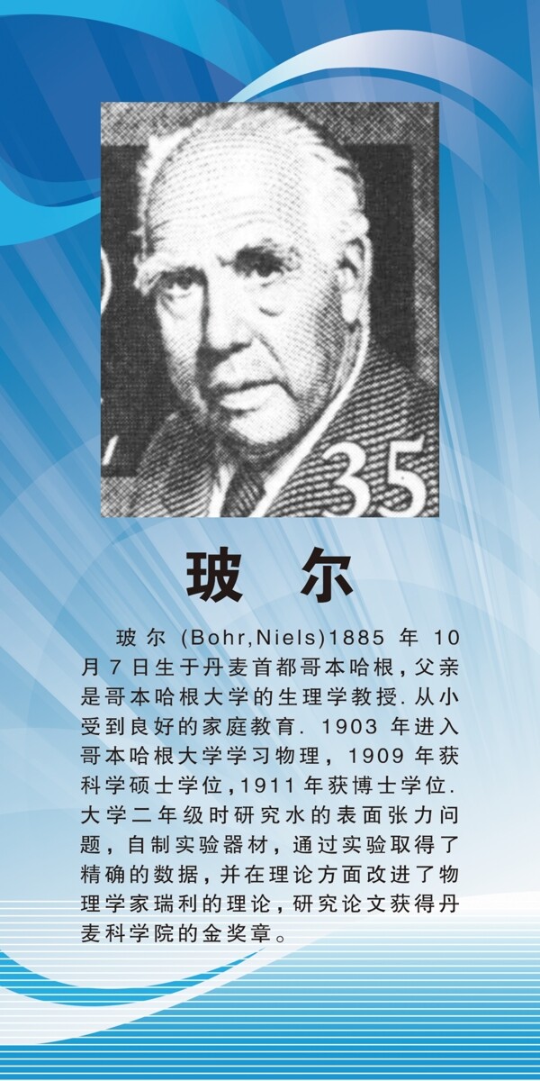 玻爾名人簡介圖片