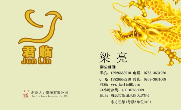 飛龍名片圖片