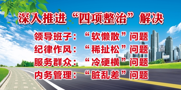公路背景展板