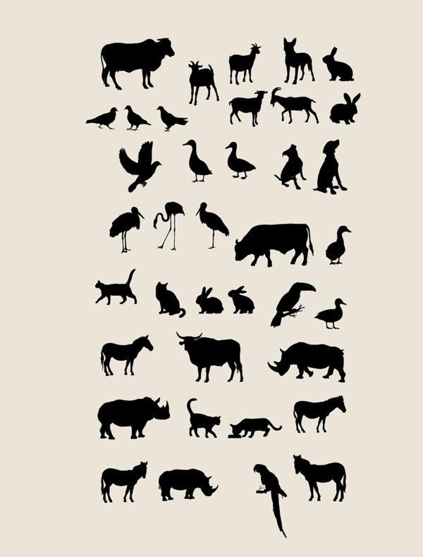 動物剪影