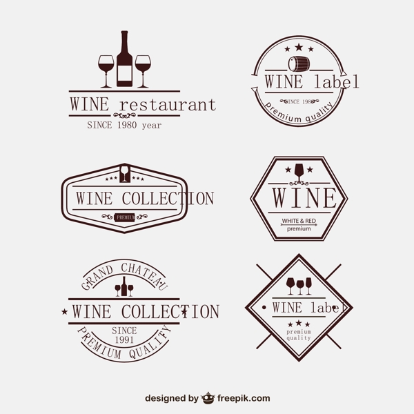 葡萄酒标签片