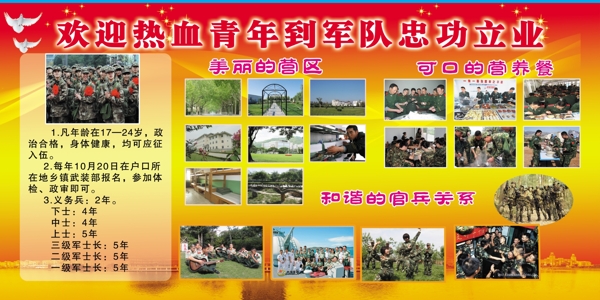 軍隊展板圖片