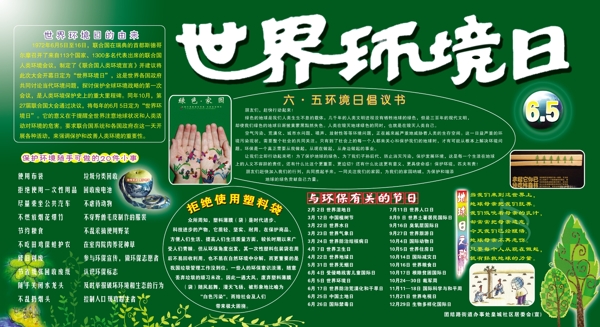 6.5展板世界環(huán)境日