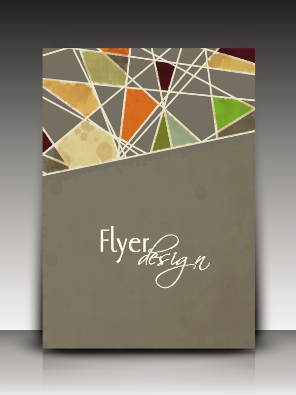 專業(yè)的商業(yè)傳單模板或公司的旗幟與出版的復(fù)古設(shè)計