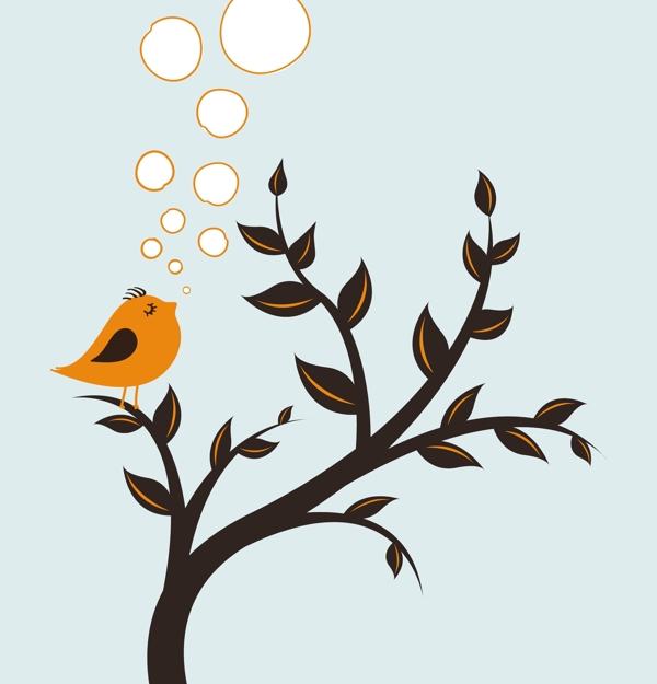 树上唱歌的小鸟