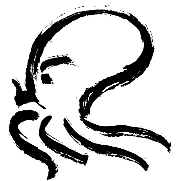毛筆涂鴉