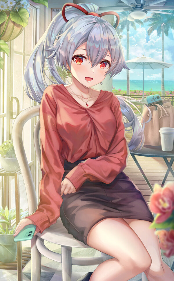 彩色動漫人物插畫背景