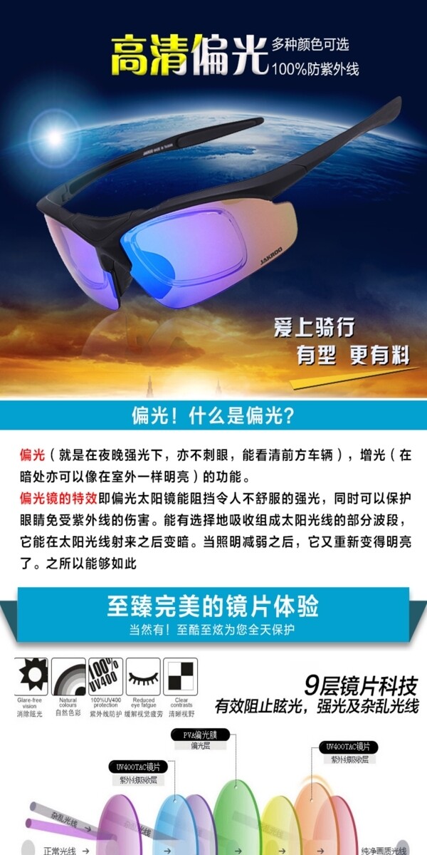 騎行眼鏡詳情