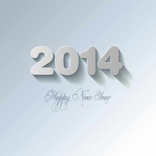 2014新年創(chuàng)意海報(bào)矢量圖AI