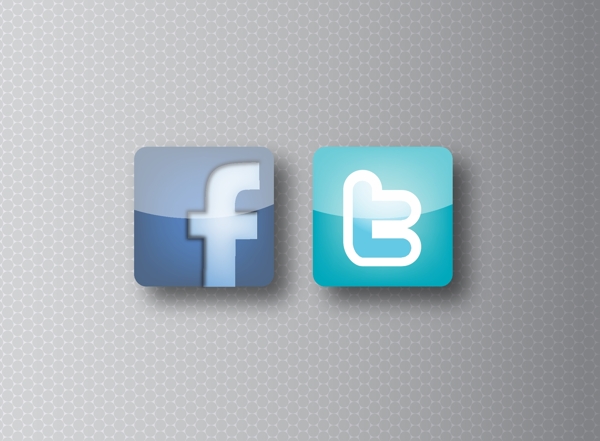 facebook和推特图标