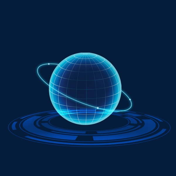 衛(wèi)星繞地球旋轉設計模板