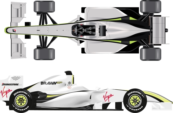F1的解剖圖矢量