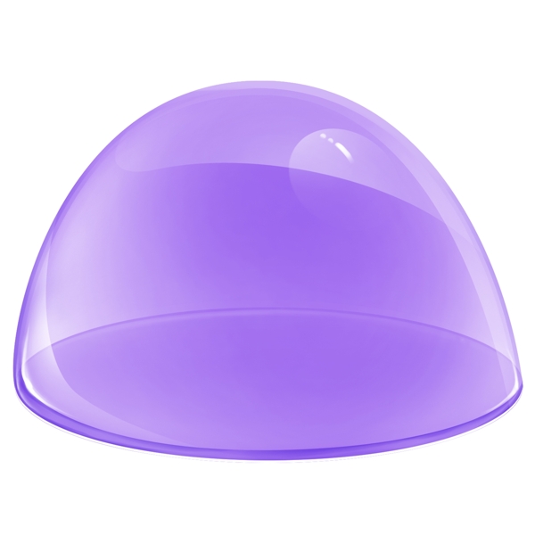 紫色玻璃半球