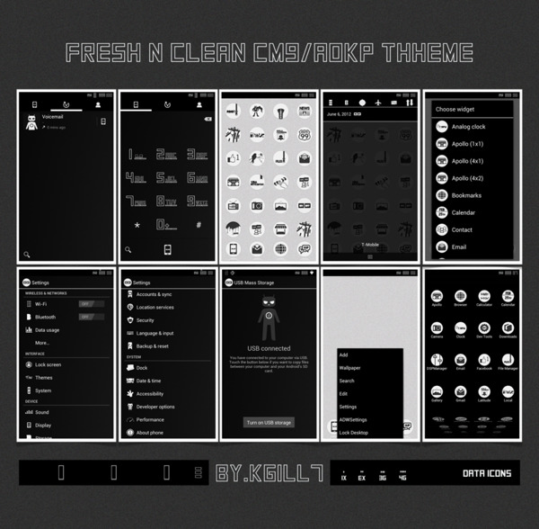 freshncleanCM9AOKP主題發(fā)布
