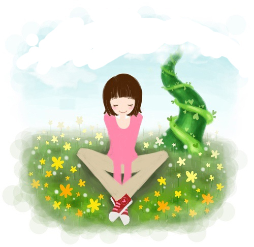 位圖人物卡通人物少女色彩免費素材