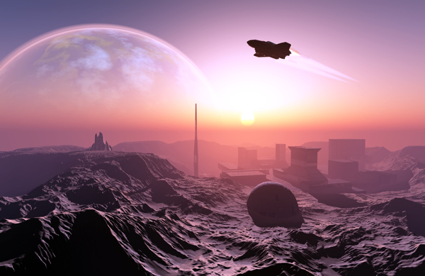 星球與宇宙飛船
