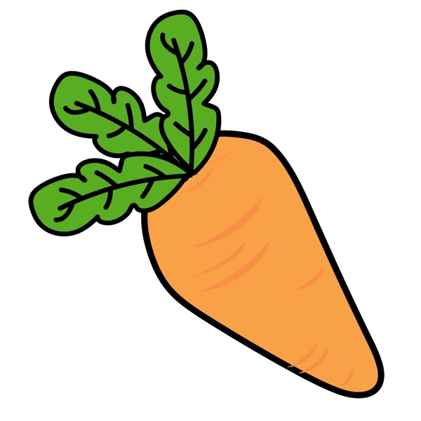 胡萝卜水果蔬菜卡通