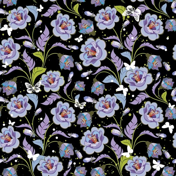 歐美花紋2360矢量EPS