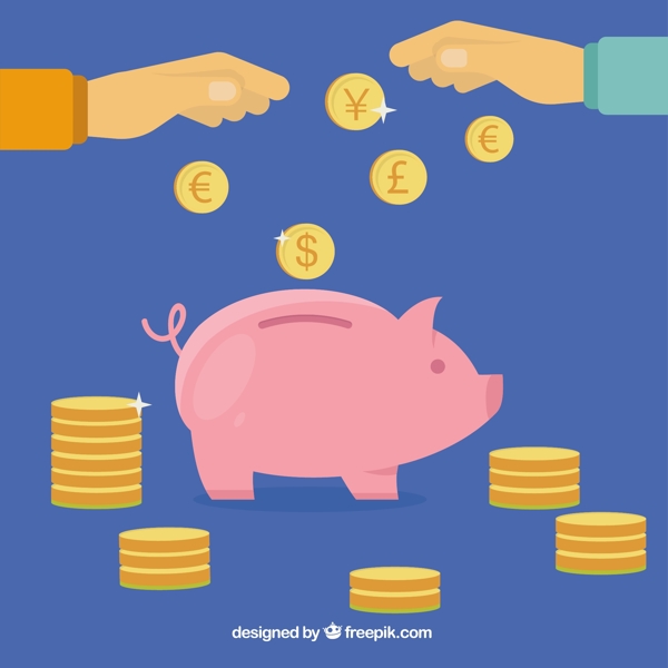存錢(qián)罐和金幣
