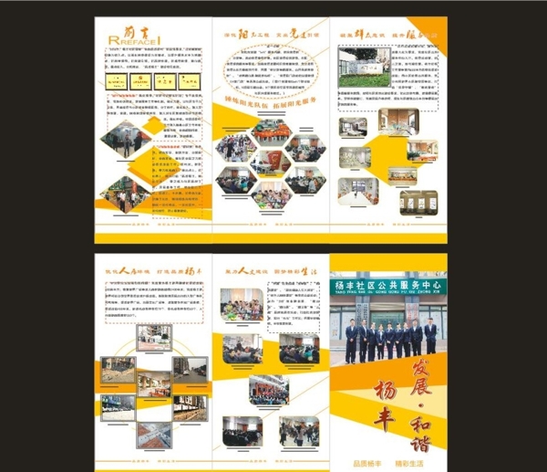 楊豐社區(qū)提質(zhì)提檔工作三折頁(yè)