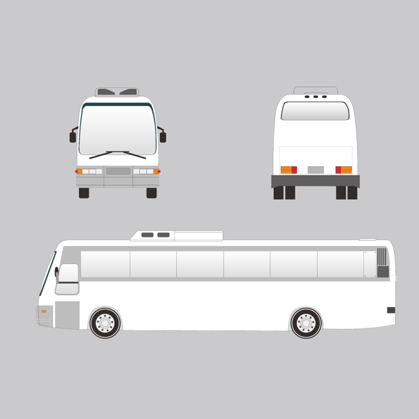 vI大巴車源文件矢量圖