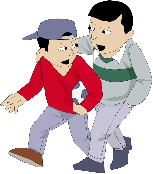 漫畫兒童卡通兒童矢量EPS格式0456