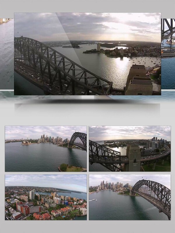 高清航拍澳大利亚城市风光视频素材