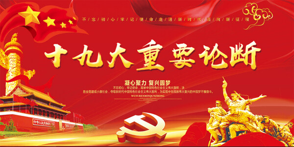 重要論斷黨建海報
