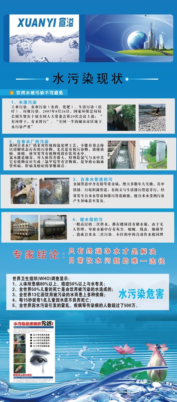 展架水污染現(xiàn)狀