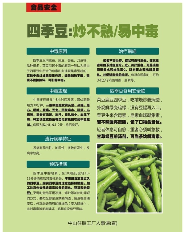 食品安全四季豆
