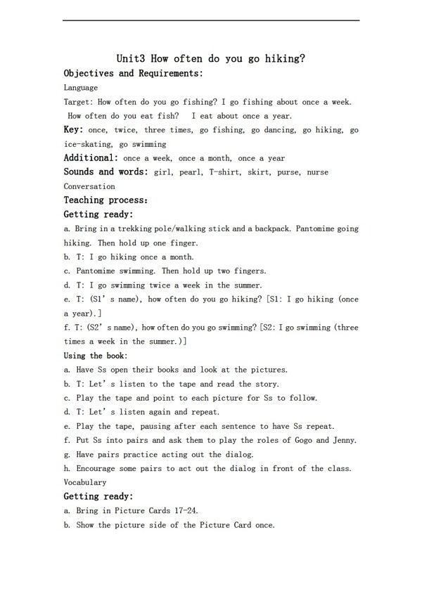 六年級上英語開心上冊教案Unit3