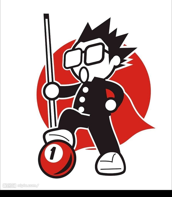 臺球LOGO圖片