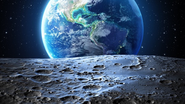 月球上看地球