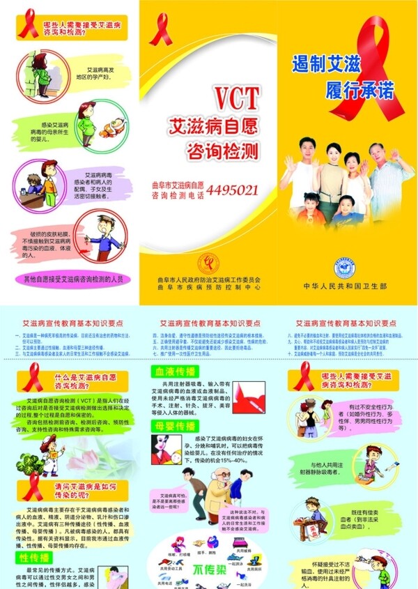 艾滋病宣傳彩頁