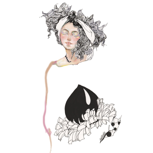 位圖插畫時尚插畫人物插畫藝術效果免費素材