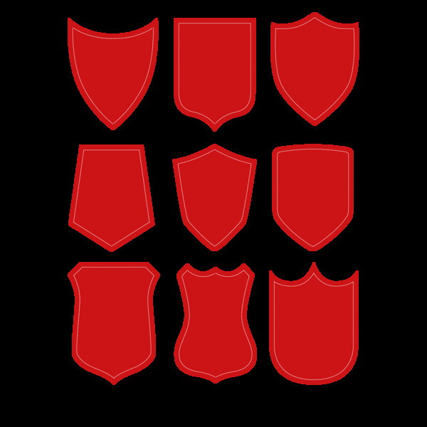 红色标志图形png元素