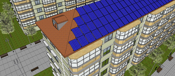 上海杨浦区居民楼屋顶改建项目图片