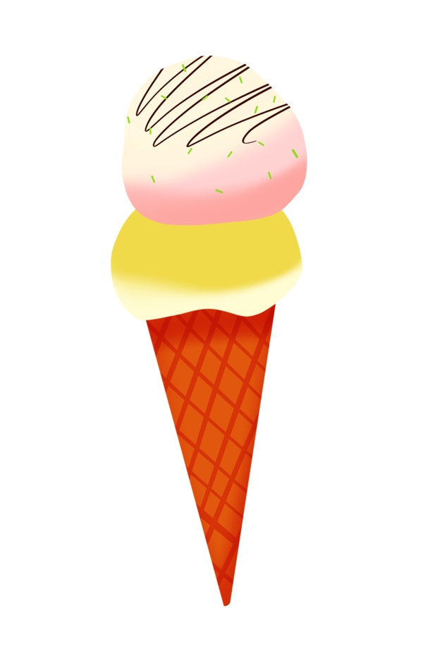 美味冰淇淋甜筒