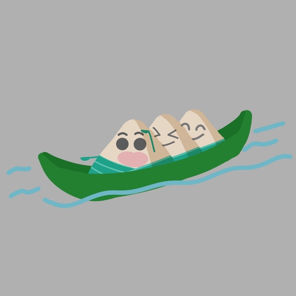 划船比赛卡通插画