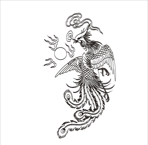 鳳凰矢量圖鳳凰獎杯圖片