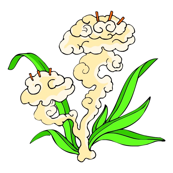 花卉古典插畫