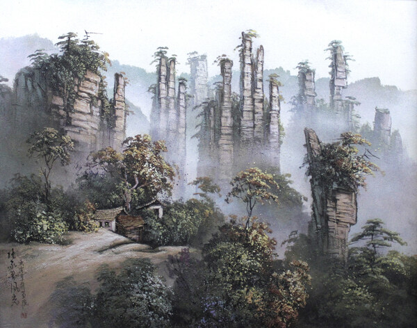 風(fēng)景油畫寫生圖片