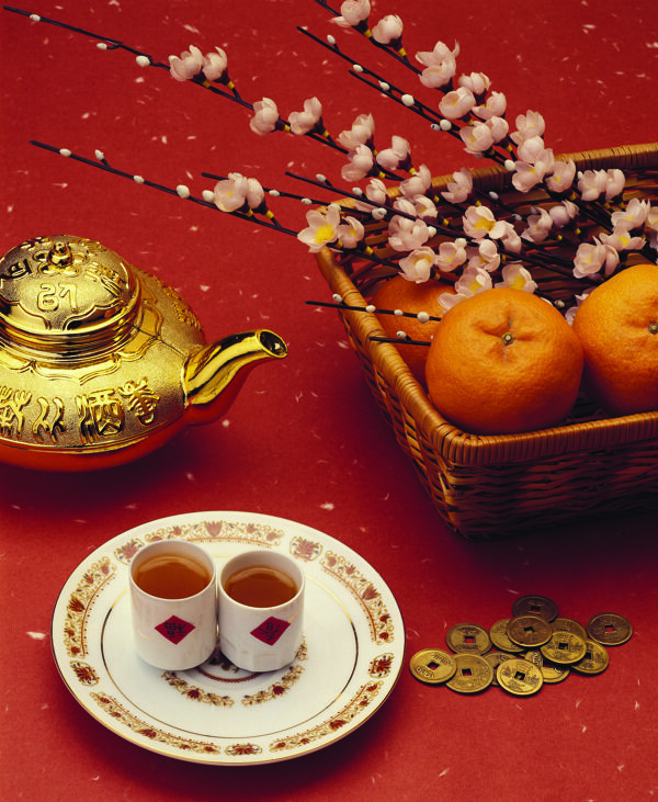 新年節(jié)日氣息背景新年禮物禮品盒春節(jié)快樂(lè)財(cái)源滾滾