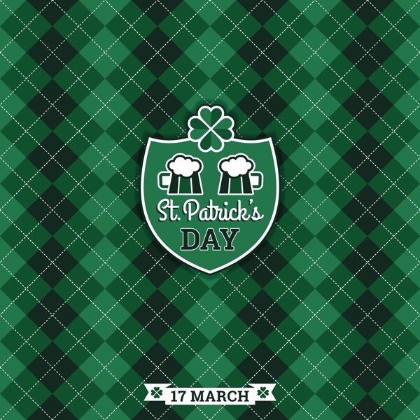 SaintPatricksDaybaskground矢量插畫