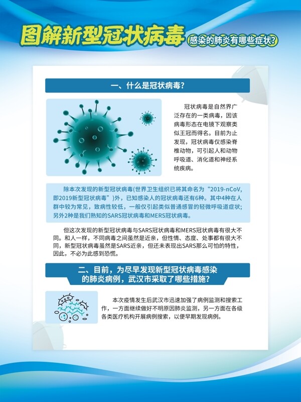 冠狀病毒防疫海報