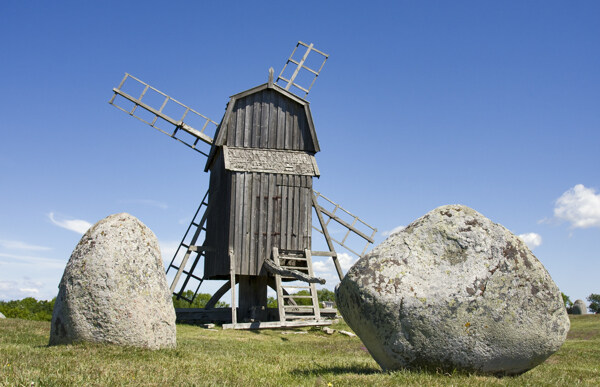 荷兰风车高清大图图片