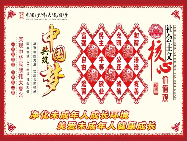 中國夢價(jià)值觀未成年人
