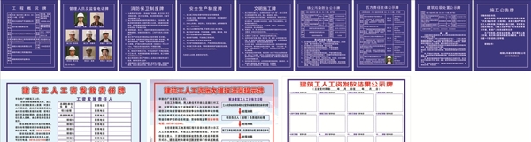 工地制度牌